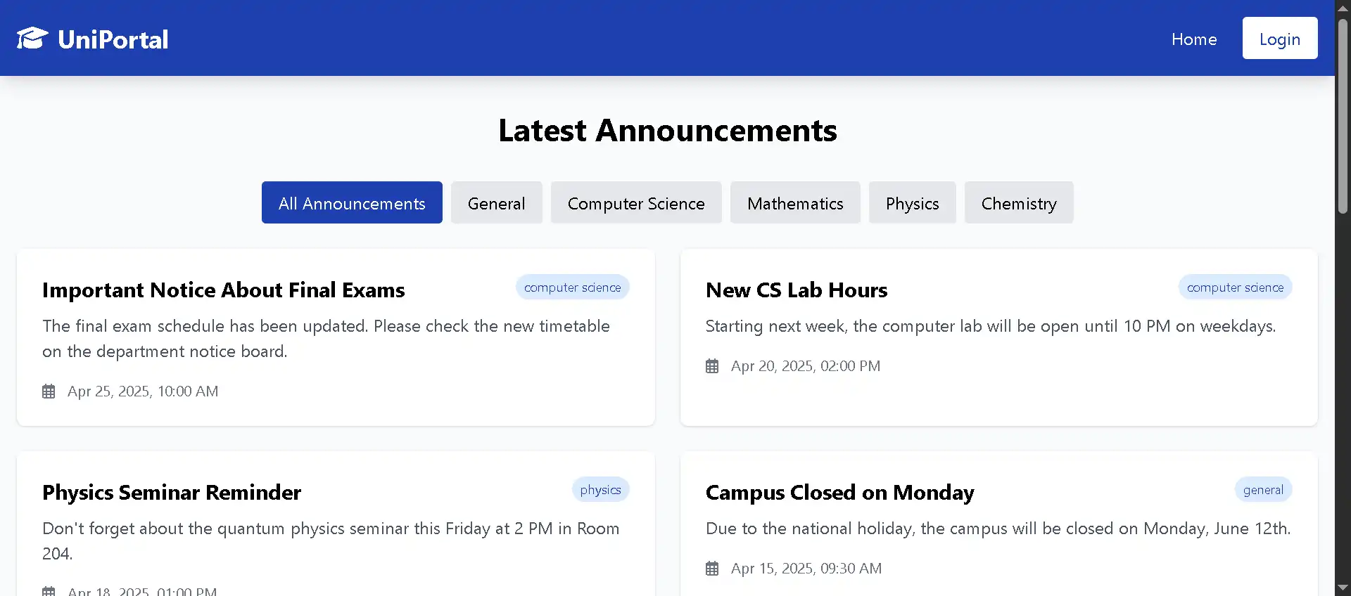 Student Portal